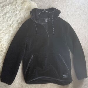 Eddie Bauer Men's Black Zip-Up Sweater